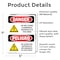 Signmission Do Not Store Flammable Materials Bilingual Danger Sign, Vinyl Decal, 5in W x 7in L, 2PK OS-2PACK-DS-D-57-VS-1174 - alternate 3